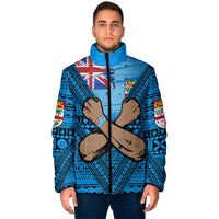 Fiji Bula Flag Padded Jackets LT10 - Polynesian Pride