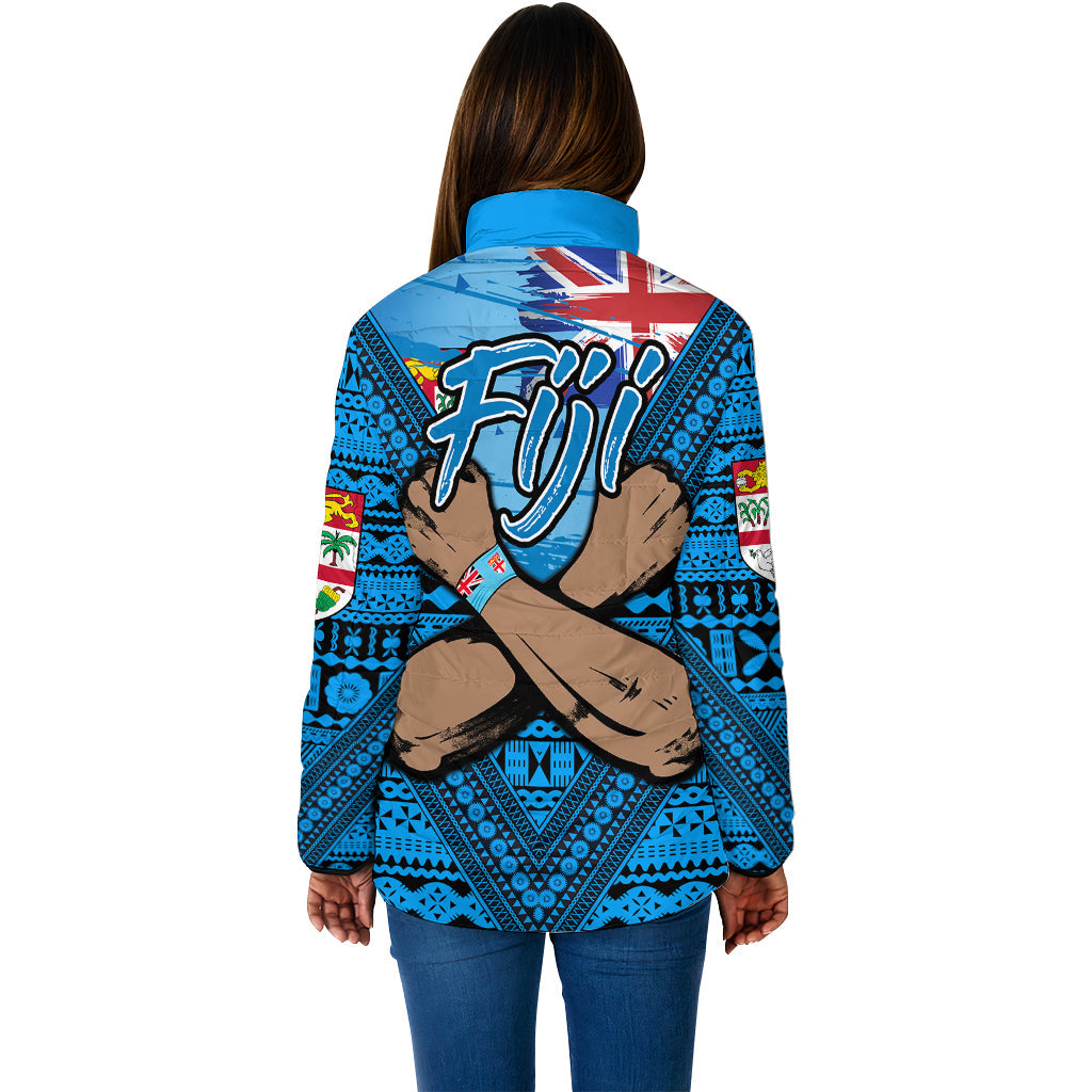 Fiji Bula Flag Padded Jackets LT10 - Polynesian Pride