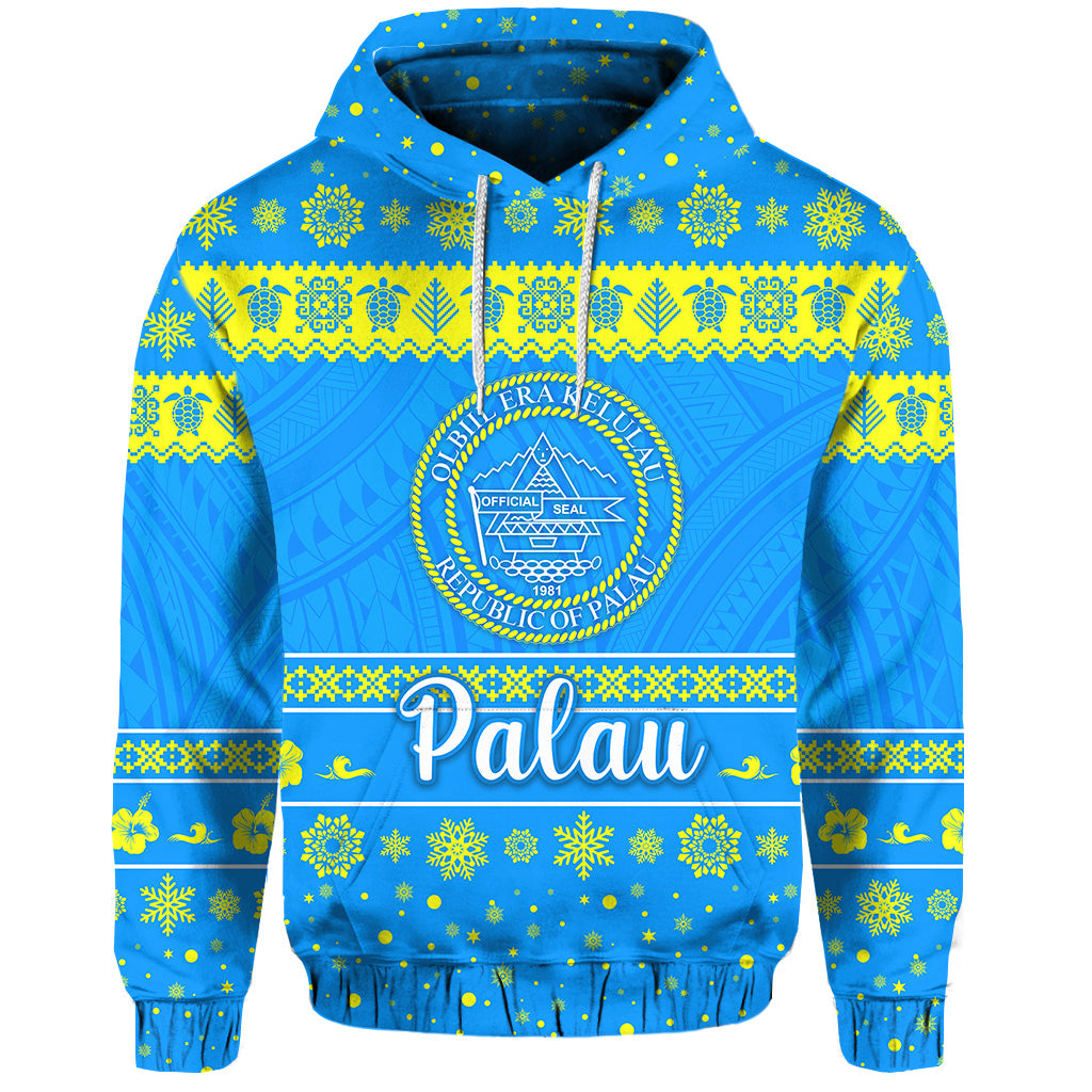 Palau Christmas Hoodie Simple Style LT8 - Polynesian Pride