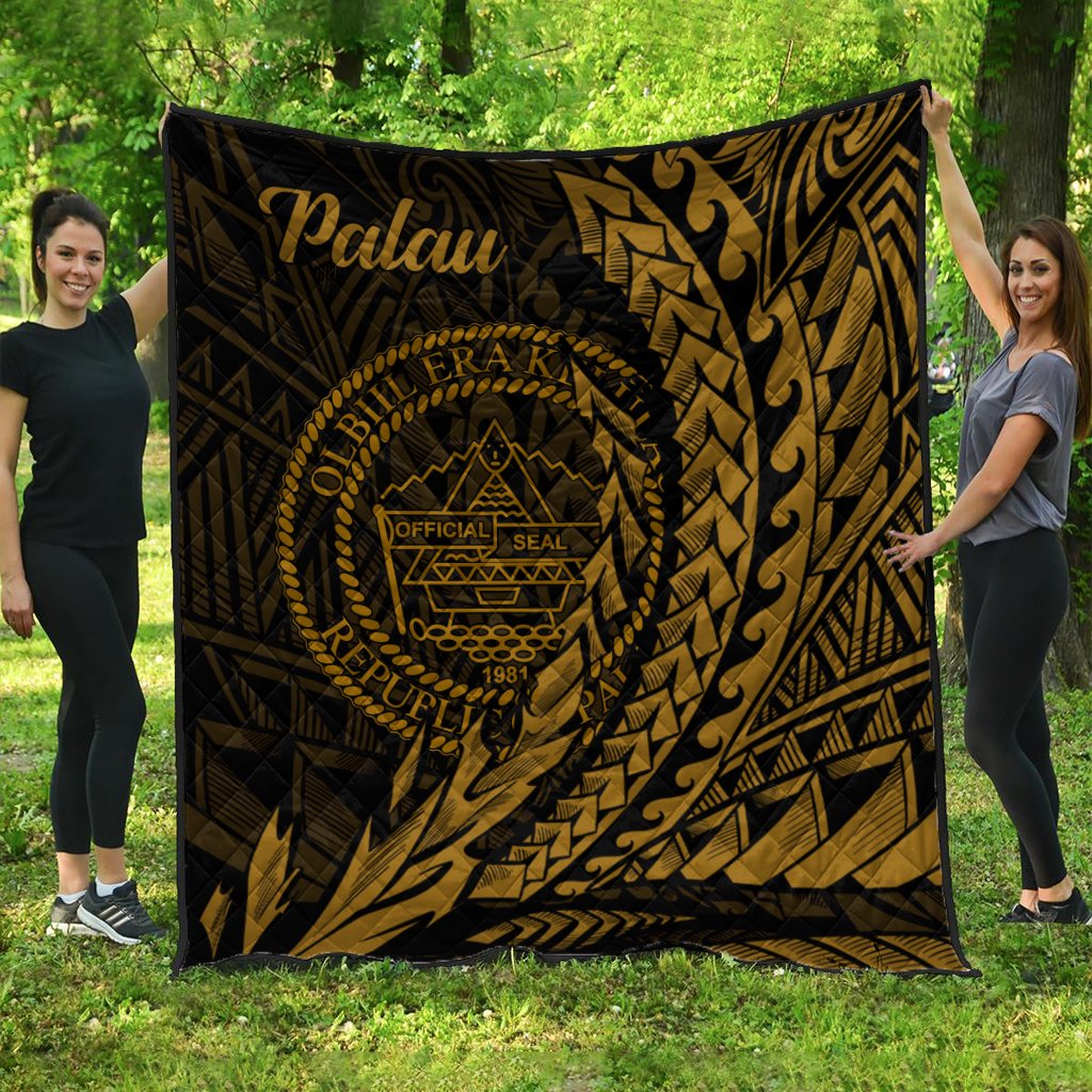 Palau Premium Quilt - Wings Style Black - Polynesian Pride