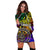 Palau Custom Personalised Hoodie Dress - Rainbow Polynesian Pattern - Polynesian Pride