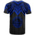 Palau Custom T Shirt Polynesian Armor Style Blue - Polynesian Pride