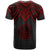 Palau Custom T Shirt Polynesian Armor Style Red - Polynesian Pride