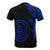 Palau Custom T Shirt Micronesian Pattern Blue Style - Polynesian Pride