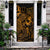 Palau Door Cover Turtle Hibiscus Gold Gold - Polynesian Pride