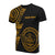 Palau Custom T Shirt Micronesian Pattern Gold Style Unisex Gold - Polynesian Pride