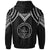 Palau Zip up Hoodie Polynesian Armor Style Black - Polynesian Pride