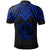 Palau Polo Shirt Polynesian Armor Style Blue - Polynesian Pride