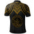 Palau Polo Shirt Polynesian Armor Style Gold - Polynesian Pride