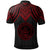 Palau Custom Polo Shirt Polynesian Armor Style Red - Polynesian Pride