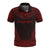 Palau Custom Polo Shirt Palau Seal Polynesian Chief Tattoo Red Version Unisex Red - Polynesian Pride