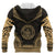 Palau Polynesian Chief Custom Zip up Hoodie Gold Version Unisex Gold - Polynesian Pride