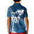 (Custom Personalize) Tapa Pattern with Palm Tree Fiji Rugby Polo Shirt KID LT7 - Polynesian Pride