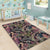 Palm Leaves, Tropical Flowers Area Rug - AH - Polynesian Pride