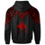 Papua New Guinea Custom Hoodie Polynesian Armor Style Red - Polynesian Pride