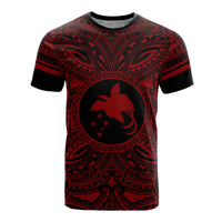 Papua New Guinea All T Shirt Papua New Guinea Flag Polynesian Red Black Adult Red - Polynesian Pride