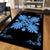 Hawaiian Quilt Maui Plant And Hibiscus Pattern Area Rug - Pastel Black - AH - Polynesian Pride