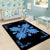 Hawaiian Quilt Maui Plant And Hibiscus Pattern Area Rug - Pastel Black - AH - Polynesian Pride