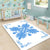 Hawaiian Quilt Maui Plant And Hibiscus Pattern Area Rug - Pastel White - AH - Polynesian Pride