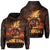 Hawaii Goddess of Fire Pele Hoodie Hawaiian Mythology Style Unisex Black - Polynesian Pride