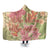 Hawaii Tropical Hibiscus Plumeria Hooded Blanket - AH Hooded Blanket White - Polynesian Pride