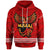 American Samoa Polynesian Hoodie Nuuuli Manulele Tausala With Phoenix Unisex Red - Polynesian Pride