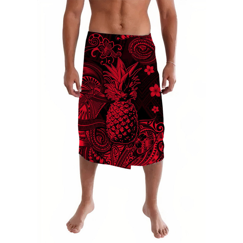Hawaii Pineapple Polynesian Lavalava Unique Style Red LT8 Red - Polynesian Pride