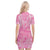 Polynesian Polo Dress Tapa Plumeria Style - Pink LT7 - Polynesian Pride