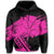 Hawaiian Map Kanaka Identifier Hoodie Pink Brusch Style - Polynesian Pride