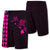 Hawaii Kakau Polynesian Three Turtles Map Board Shorts - Pink Men Pink - Polynesian Pride