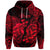 Pisces Zodiac Polynesian Zip Hoodie Unique Style Red LT8 - Polynesian Pride