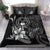 Pohnpei Bedding Set - Fish With Plumeria Flowers Style Black - Polynesian Pride