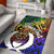 Pohnpei Custom Personalised Area Rug - Rainbow Polynesian Pattern Rainbow - Polynesian Pride