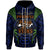 Pohnpei Zip up Hoodie Blood Runs Through My Veins Style Flag Unisex Blue - Polynesian Pride