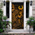 Pohnpei Door Cover Turtle Hibiscus Gold Gold - Polynesian Pride