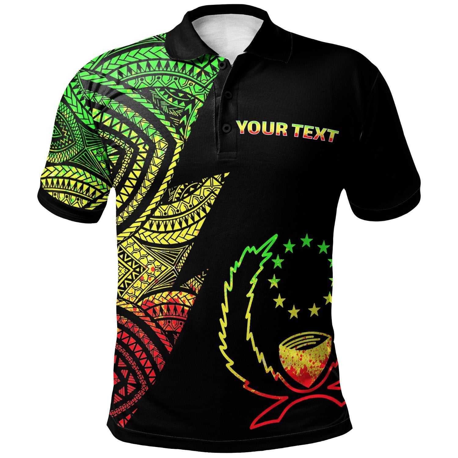 Pohnpei Custom Polo Shirt Flash Style Reggae Unisex Reggae - Polynesian Pride