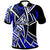 Pohnpei Polo Shirt Tribal Flower Special Pattern Blue Color Unisex Blue - Polynesian Pride