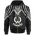 Pohnpei Zip up Hoodie Polynesian Armor Style Black Unisex Black - Polynesian Pride