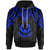 Pohnpei Custom Hoodie Polynesian Armor Style Blue Unisex Blue - Polynesian Pride