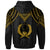 Pohnpei Hoodie Polynesian Armor Style Gold - Polynesian Pride