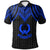 Pohnpei Polo Shirt Polynesian Armor Style Blue Unisex Blue - Polynesian Pride