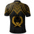 Pohnpei Custom Polo Shirt Polynesian Armor Style Gold - Polynesian Pride