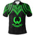 Pohnpei Polo Shirt Polynesian Armor Style Green Unisex Green - Polynesian Pride