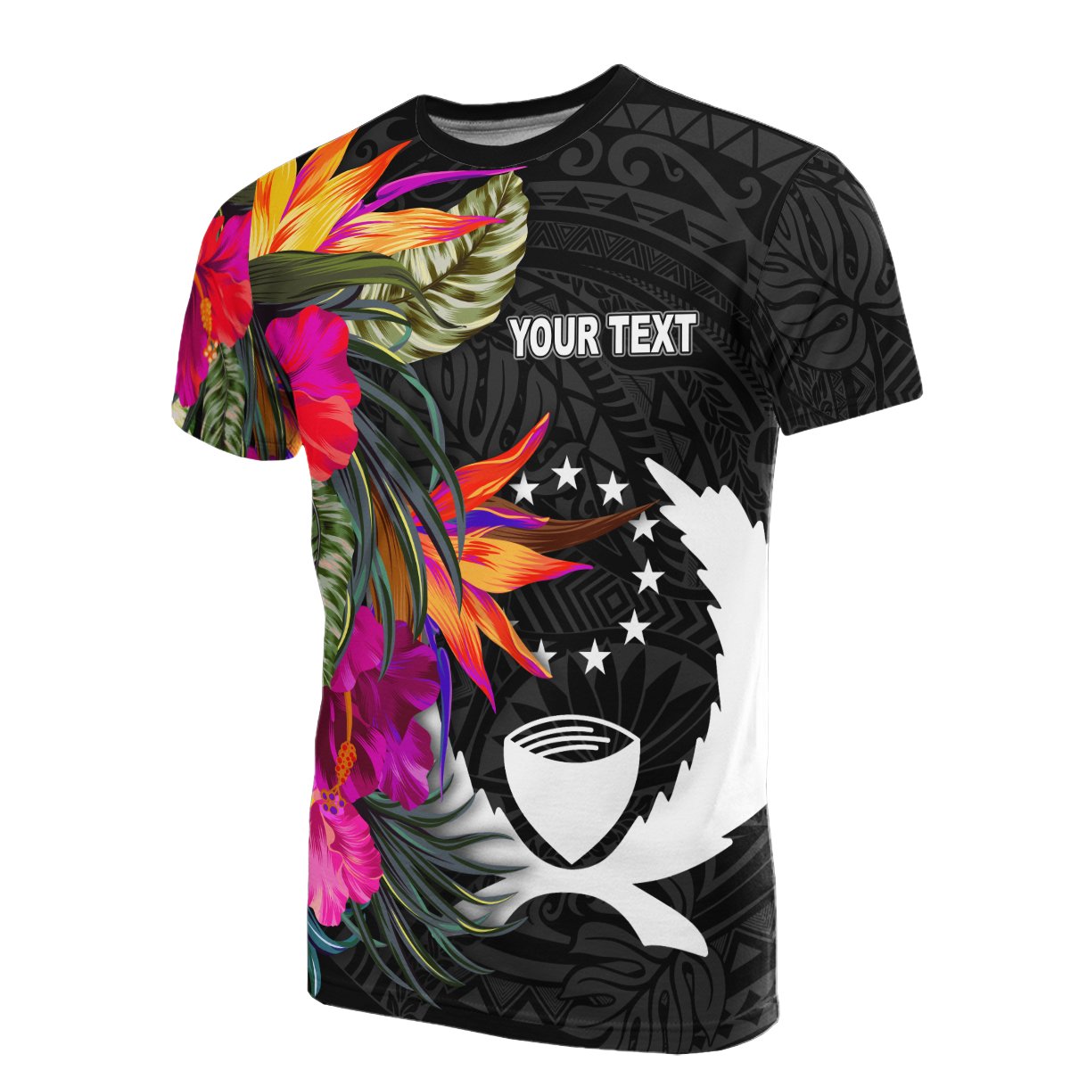 Wholesale Short Sleeve men Tops Polynesian tribal design Printing T-shirt  men O-neck T Shirt for males Summer T shirt black Guam style From  m.