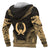 Pohnpei Polynesian Chief Custom Zip up Hoodie Gold Version - Polynesian Pride