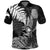 Custom Aotearoa Silver Fern Polo Shirt Flying Krearea LT7 Unisex Black - Polynesian Pride