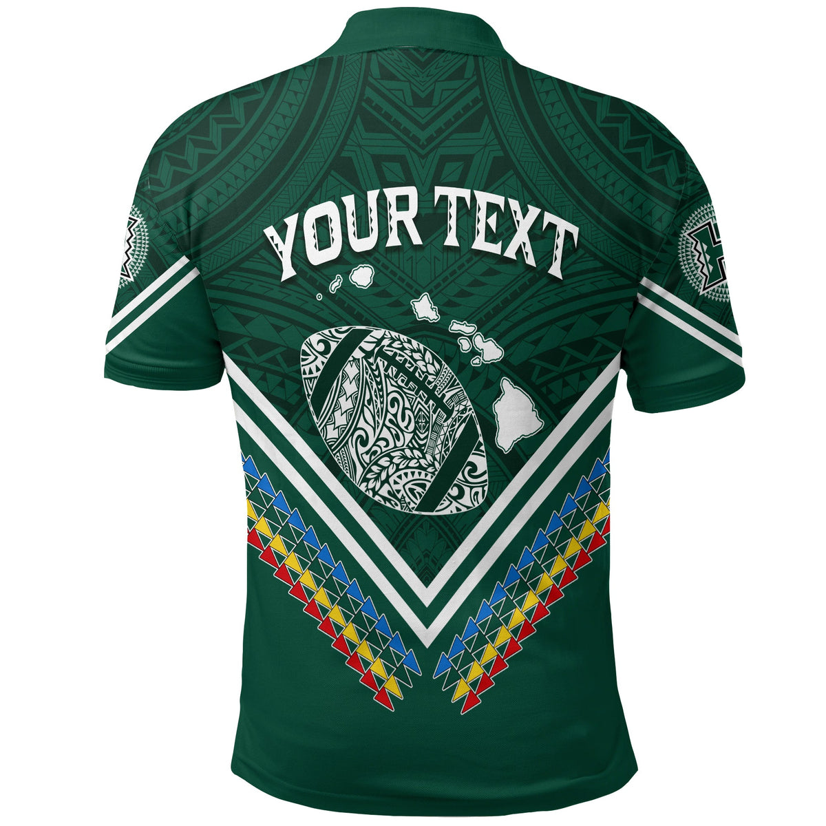 Custom Hawaii Rainbow Warriors Polo Shirt Simple Style LT7 - Polynesian Pride
