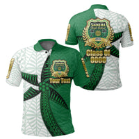 Custom Saineha Tonga Polo Shirt Coconut Tree Style Class of LT16 Unisex Green - Polynesian Pride