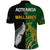 Aotearoa Rugby All Black Combine Australia Wallabies Polo Shirt Aboriginal Kangaroo and Maori Fern LT9 - Polynesian Pride