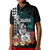 Custom Hawaii Ukulele Mix Hibiscus and Coconut Tree Polo Shirt Aloha Vintage Black Version LT9 - Polynesian Pride